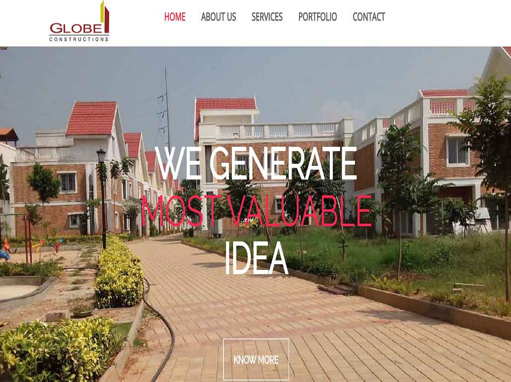 Globe Constructions Website